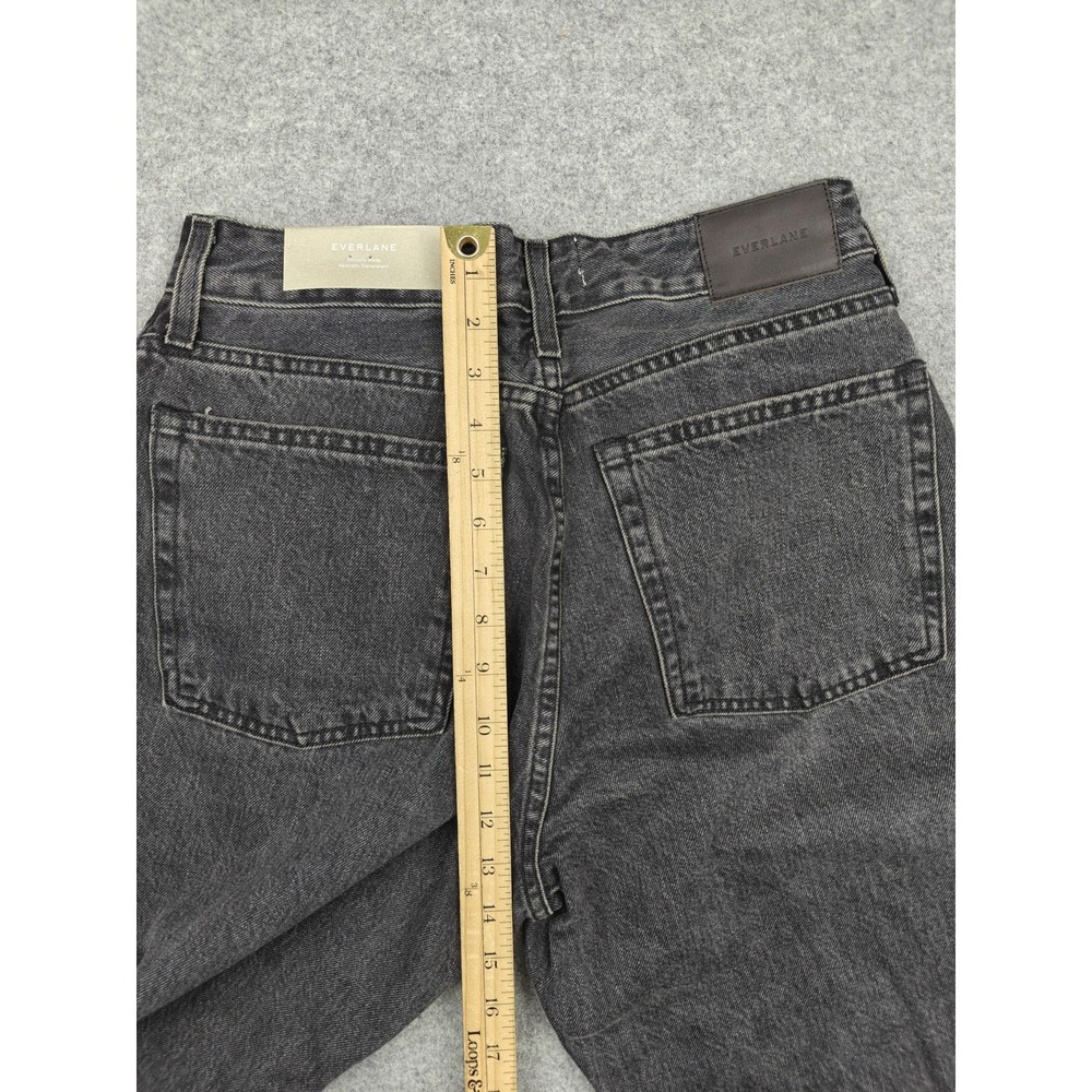 Everlane The Curvy 90s Cheeky Straight Jeans Womens 30 High Rise Black Denim New - Picture 9 of 12